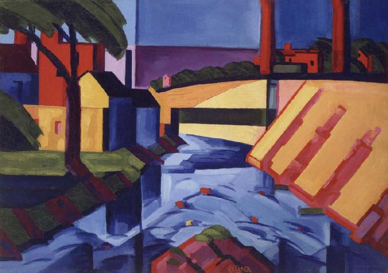 Oscar Bluemner Evening Tones oil painting picture